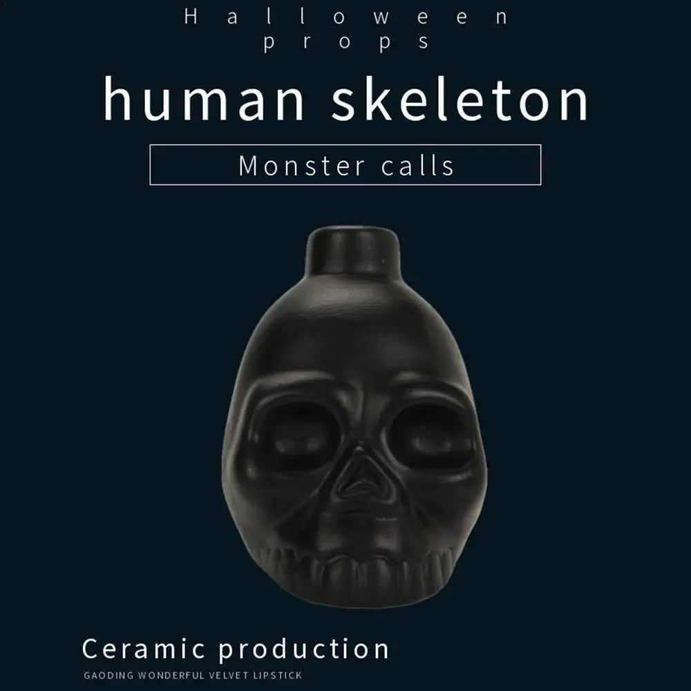 Creepy Death Whistle Loud Human Scream War Whistle High Decibels Authentic Human Sounding Aztec War Whistle for Skull Shape