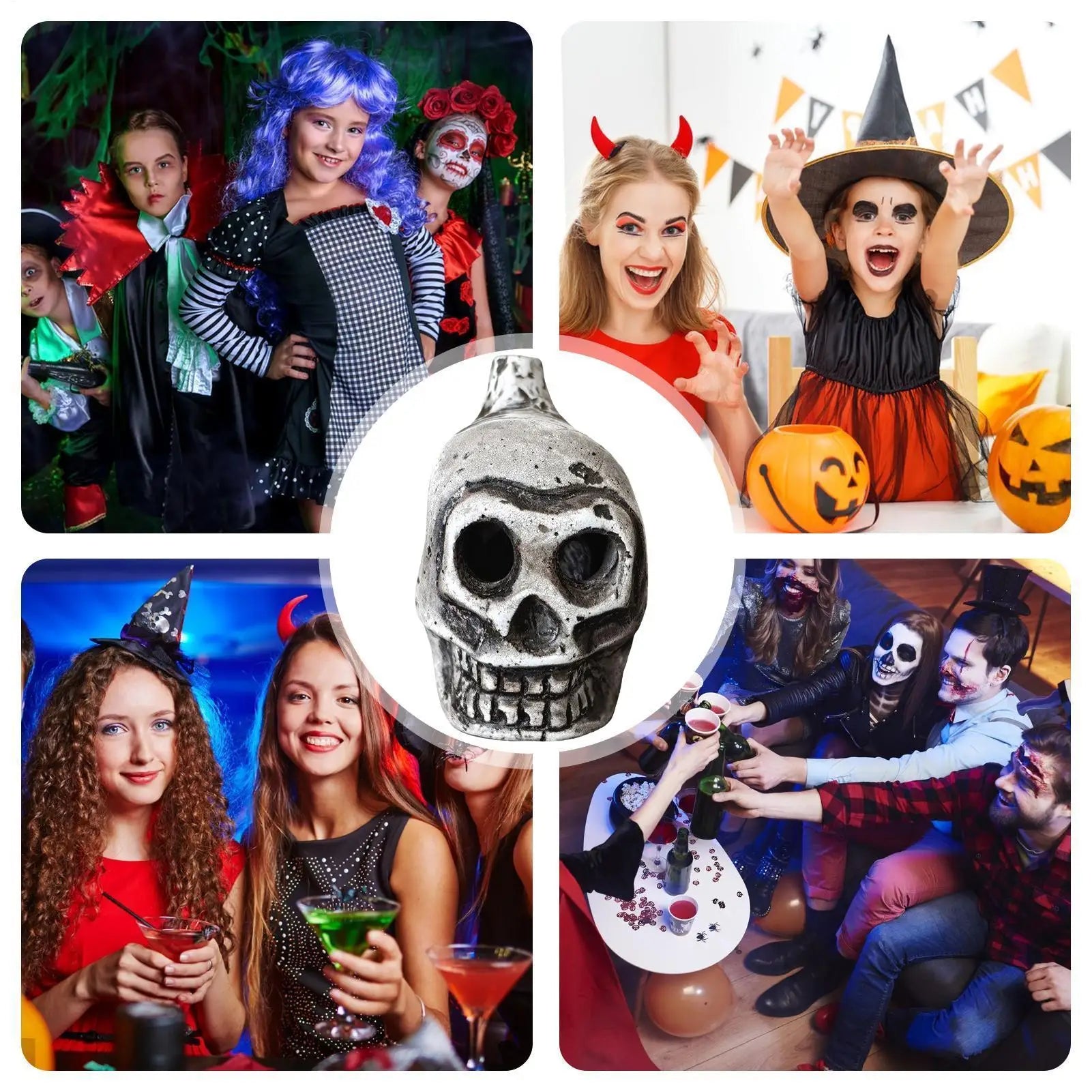 Aztec Death Whistle Skull Spooky Human Death Scream Loud Whistle Human Prank High Decibels Whistle Camping Emergency Tools