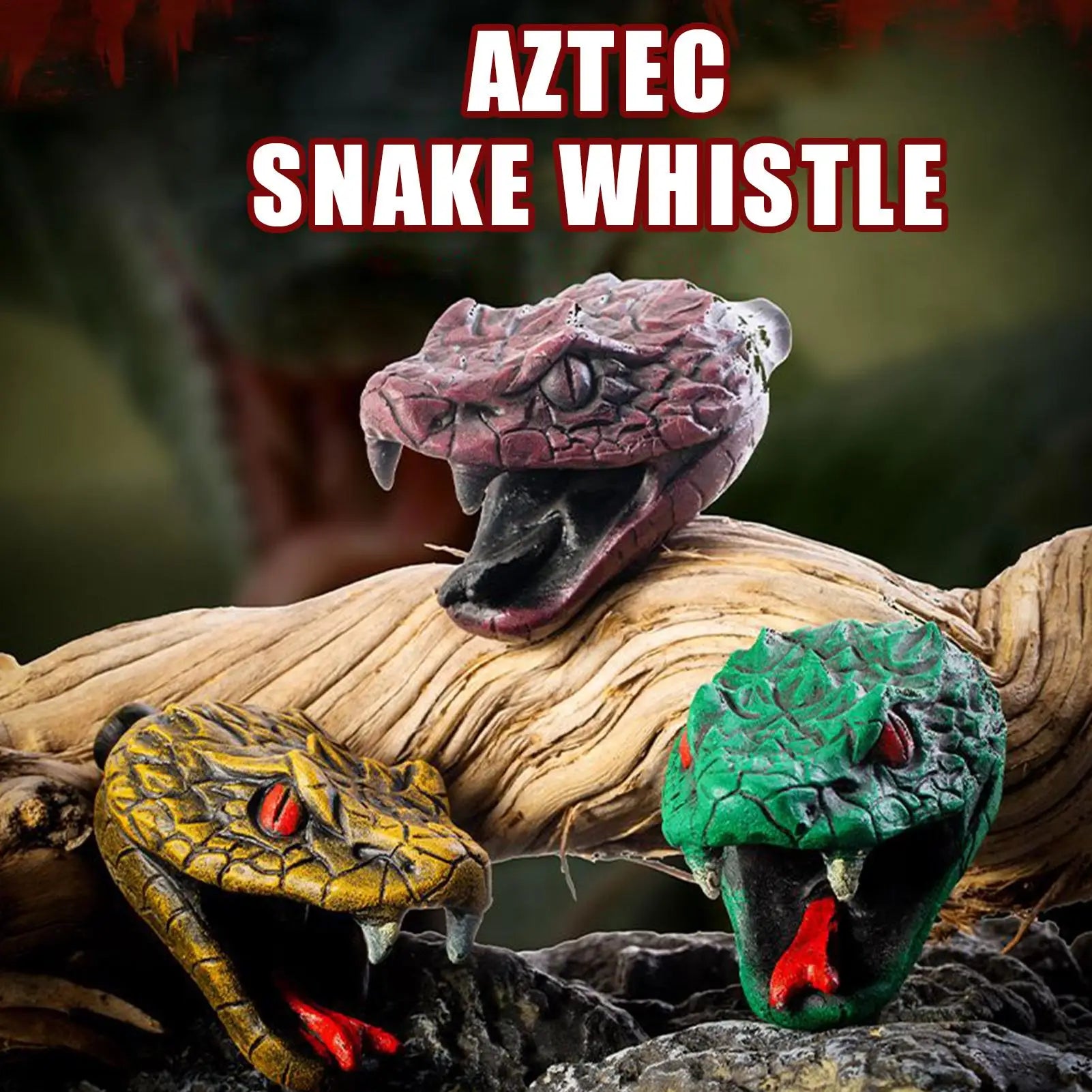 Serpentine Halloween Aztec Death Whistle Spookys Aztec Scary Death Whistle Python Whistle Toys Party Noise Prop Resin Toys Gifts