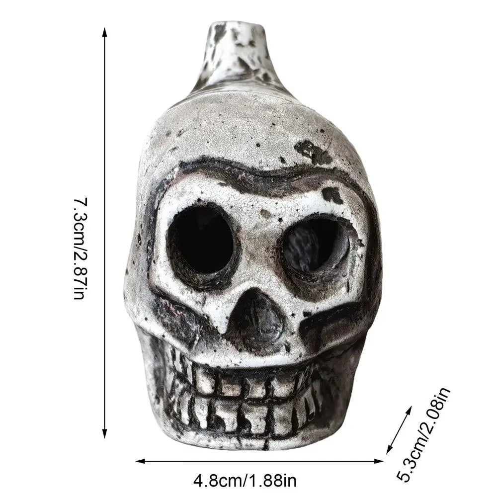 Aztec Death Whistle Skull Spooky Human Death Scream Loud Whistle Human Prank High Decibels Whistle Camping Emergency Tools